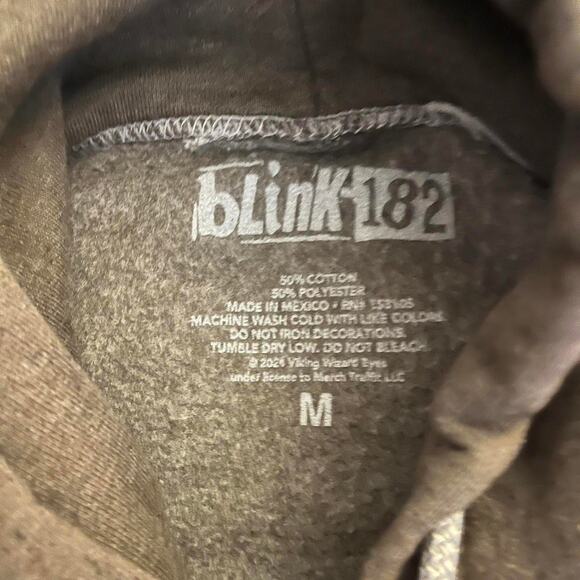Brown Blink 182 Hoodie Size Medium Brand New - Picture 2 of 2